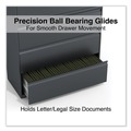 Office Filing Cabinets & Shelves | Alera 25511 42 in. x 18.63 in. x 52.5 in. 4-Drawer Lateral File - Charcoal image number 5