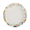  | Boardwalk BWKDEER9PLT 9 in. Diameter Coated/Soak Proof Deerfield Printed Paper Plates - Multicolor (125/Pack, 8 Packs/Carton) image number 1