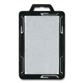 Label & Badge Holders | Advantus 76417 3.68 in. x 2.38 in. Secure Two-Card RFID Blocking Badge - Black Holder (20/Pack) image number 1
