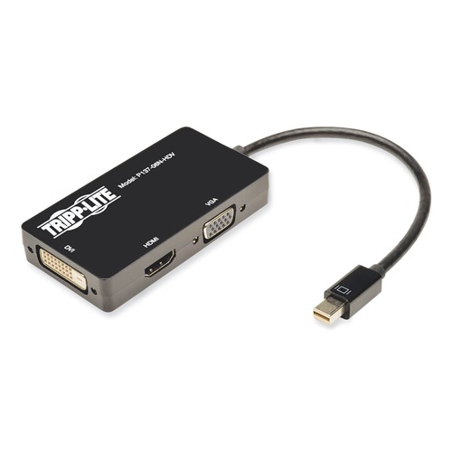 Electronic Adapters & Chargers | Tripp Lite P137-06N-HDV 6 in. Keyspan Mini DisplayPort to VGA/DVI/HDMI All-in-One Adapter/Converter image number 0