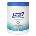 Hand Wipes | PURELL 9113-06 6.75 in. x 6 in. Fresh Citrus Sanitizing Hand Wipes - White, (6/Carton) image number 0