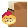 File Folders | Smead 73211 5.25 in. Expansion Legal Size Easy Grip Pockets - Redrope (10/Box) image number 2