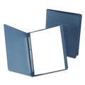 File Folders | Oxford 5730123 8.5 in. x 11 in. 3 in. Capacity PressLock Report Cover - Dark Blue/Dark Blue (25/Box) image number 1
