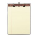 Clipboards | Universal UNV40303 0.5 in. Clip Capacity 8.5 in. x 11 in. Portrait Orientation Plastic Brushed Aluminum Clipboard - Silver image number 1
