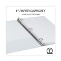 File Folders | Samsill 18937 3 Rings 1 in. Capacity 11 in. x 8.5 in. Earth's Choice Plant-Based Round Ring View Binder - White image number 2