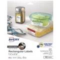 Labels | Avery 04224 1.25 in. x 2.38 in. Dissolvable Labels with Sure Feed - White (90/Pack) image number 0