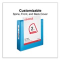 Binders | Universal UNV20733 11 in. x 8.5 in. 2 in. Capacity 3 Rings Slant D-Ring View Binder - Light Blue image number 6