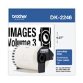 Labels | Brother P-Touch DK2246 DK2246 4.07 in. x 100 ft. Label Tape - Black on White image number 0
