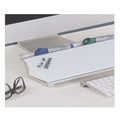 White Boards | Quartet GDP186 18 in. x 6 in. Glass Dry Erase Desktop Computer Pad - White Surface image number 5