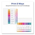 Back to School Sale | Avery 11163 Ready Index 11 in. x 9.25 in. 8-Tab 1 to 8 Extra Wide Tabs Customizable TOC Dividers - Multicolor Tabs/White (1-Set) image number 4