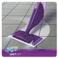 Mops | Swiffer 92811KT WetJet 11 in. x 5 in. Cloth Head 46 in. Aluminum Plastic Handle Mop Kit - White/Purple/Silver image number 3