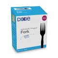 Cutlery | Dixie FM5W540 Grab'N Go Wrapped Forks - Black (540/Carton) image number 2