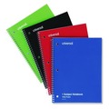 Notebooks & Pads | Universal UNV66624 10.5 in. x 8 in. 1-Subject Wide/Legal Rule Wirebound Notebook - Assorted Cover Colors (4/Pack) image number 0