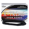 Rubber Bands | Alliance 02004 1 lbs. Box Size 117B 0.08 in. Gauge X-Treme Rubber Bands - Black (1-Box) image number 0