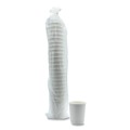 Cups and Lids | Boardwalk BWKDW8HCUPPK 8 oz. Double-Walled Paper Hot Cups - White (25/Pack) image number 2