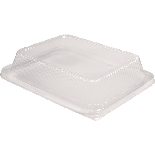 Food Trays, Containers, and Lids | Handi-Foil HFA 321HDL 10.75 in. x 13.12 in. High Dome Lids for Half-Size Pan (100/Carton) image number 0