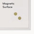 White Boards | U Brands 2071U00-01 30 x 20 Magnetic Dry Erase Board with Decor Frame - White Surface/White Wood Frame image number 7