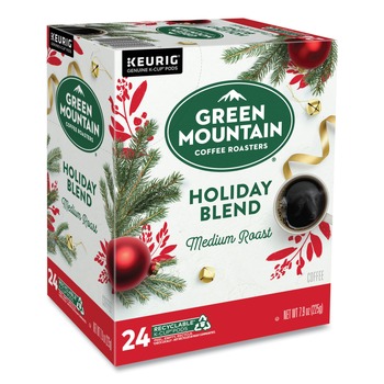 Green Mountain Coffee 5000373747 Medium Roast Holiday Blend K-Cups (24/Box)