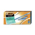 Pens | BIC GSF11 BLU Round Stic Xtra Precision Fine 0.8 mm. Stick Ballpoint Pen - Blue Ink/Translucent Blue Barrel (1-Dozen) image number 2