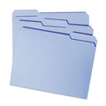 File Folders | Smead 12043 0.75 in. Expansion 1/3-Cut Tabs Colored File Folders - Letter Size/Blue (100/Box) image number 3
