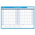 Bulletin Boards | AT-A-GLANCE PM333-28 30/60-Day 48 in. x 32 in. Undated Horizontal Erasable Wall Planner - White/Blue Sheets image number 2