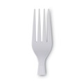 Just Launched | Dixie FH207 Heavyweight Plastic Cutlery Forks - White (1000/Carton) image number 3