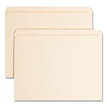 Smead 14510 Straight Tabs 0.75 in. Expansion 1 Fastener Letter Size Top Tab Fastener Folders - Manila Exterior (50/Box)