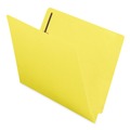 File Folders | Smead 25940 0.75 in. Expansion Heavyweight Colored End Tab 2-Fastener Folders - Letter Size/Yellow Exterior (50/Box) image number 0