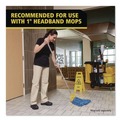 Mops | Rubbermaid Commercial FGH126000000 Invader 60 in. Aluminum Side-Gate Wet-Mop Handle - Gray/Yellow image number 7