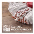 Mops | O-Cedar 170500CT EZWring Patented Microfiber Deep Clean Refill - Red/White (4/Carton) image number 4