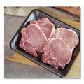 Food Trays, Containers, and Lids | Pactiv Corp. 51P904PZ 9.25 in. x 7.25 in. x 1.38 in. No. 4PZ Foam Supermarket Tray - Black (400/Carton) image number 2
