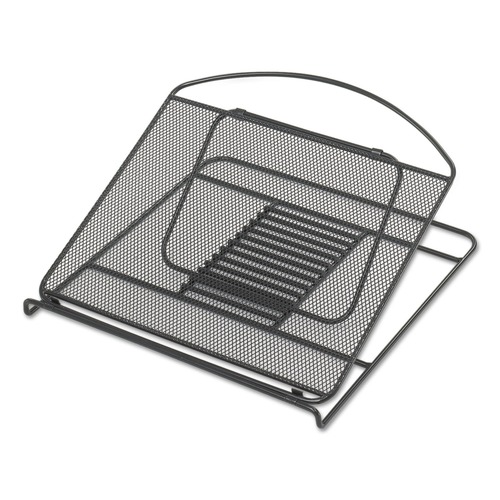 Office Desks & Workstations | Safco 2161BL 12.25 in. x 12.25 in. x 2 in. Onyx Mesh Laptop Stand - Black image number 0