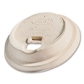 Cups and Lids | Dart LK316FBR ProPlanet Seal Molded Fiber Lids for Paper Cups Fits 10 oz. to 24 oz. Hot Cups - Tan (1000/Carton) image number 2