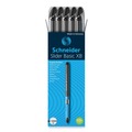 Back to School Sale | Schneider 151201 Slider Basic Extra-Bold 1.4 millimeter Stick Ballpoint Pen - Black Ink/Barrel (10/Box) image number 0