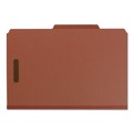 File Folders | Smead 19023 2 in. Expansion Recycled Pressboard Classification Folders - Red Exterior/Legal Size (10/Box) image number 7