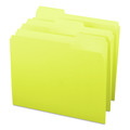 File Folders | Smead 12943 1/3-Cut Tabs Assorted Letter Size 0.75 in. Expansion Colored File Folders - Yellow (100/Box) image number 5