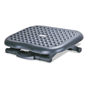 OFFICE FOOT RESTS | Alera ALEFS212 13.75 in. W x 17.75 in. D x 4.5 to 6.75 in. H Relaxing Adjustable Footrest - Black