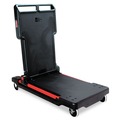 | Rubbermaid Commercial FG430000BLA 23.88 in. x 45.13 in. x 34.38 in. 400 lbs. Capacity 2 Shelves Plastic Convertible Utility Cart - Black image number 2