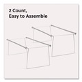 Office Filing Cabinets & Shelves | Smead 64870 Steel Hanging Folder Drawer Frame 1 Section Letter Size 23-in to 27-in Long Gray 2/Pack image number 2
