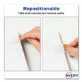 Dividers & Tabs | Avery 74762 1 in. x 1.5 in. 1/5-Cut Ultra Tabs Repositionable Tabs - Assorted Neon Colors (80/Pack) image number 8