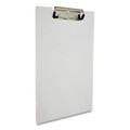 Clipboards | Saunders 21565 0.5 in. Clip Capacity Holds 8.5 in. x 11 in. Sheets Acrylic Clipboard - Clear image number 1