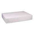 Food Trays, Containers, and Lids | SCT 1995 26 in. x 18.5 in. x 4 in. Paper Standard Bakery Boxes - White (50/Carton) image number 1
