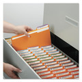 File Folders | Smead 17534 0.75 in. Expansion Assorted 1/3-Cut Tabs Legal Size Reinforced Top Tab Colored File Folders - Orange (100/Box) image number 4