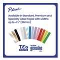 Labels | Brother P-Touch TZES241G 0.7 in. x 26.2 ft. TZe Extra-Strength Adhesive Laminated Labeling Tape - Black on White image number 6