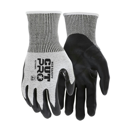 Cleaning Gloves | MCR Safety 92754BPS Cut Pro Gloves - Small/Black/Gray (1-Dozen) image number 0