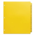 Dividers & Tabs | Avery 23081 11 in. x 9 in. 26-Tab Heavy-Duty Preprinted Plastic A to Z Tab Dividers - Yellow (1-Set) image number 1