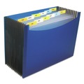 Sheet Protectors | C-Line 48235 9.25 in. Expansion 1/6-Cut Tabs 13-Pocket Expanding File - Letter Size/Blue image number 1
