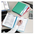 File Folders | Smead 14938 2 in. Expansion Colored Pressboard Folders with 2 SafeSHIELD Coated Fasteners - Letter Size/Green (25/Box) image number 2