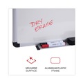 White Boards | Universal UNV43722 24 in. x 18 in. Modern Melamine Dry Erase Board - White Surface, Aluminum Frame image number 3