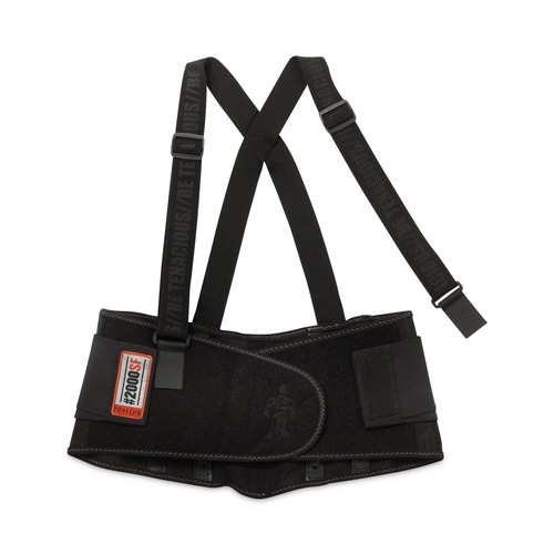 Safety & First Aid | Ergodyne 11288 ProFlex 2000SF High-Performance Spandex Back Support Brace, 4X-Large, 52-in to 58-in Waist, Black image number 0
